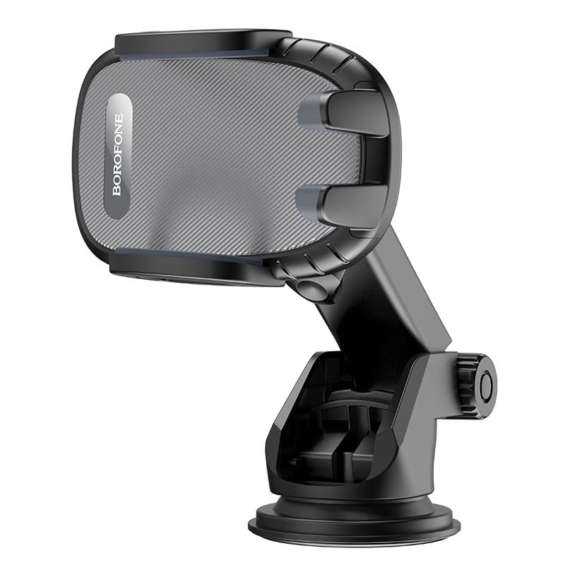 Borofone BH53 Windy Center Console Windshield / Dashboard Car Mount Mobile Phone Holder for 4.5 to 6.9 inch Mobile ( Black)
