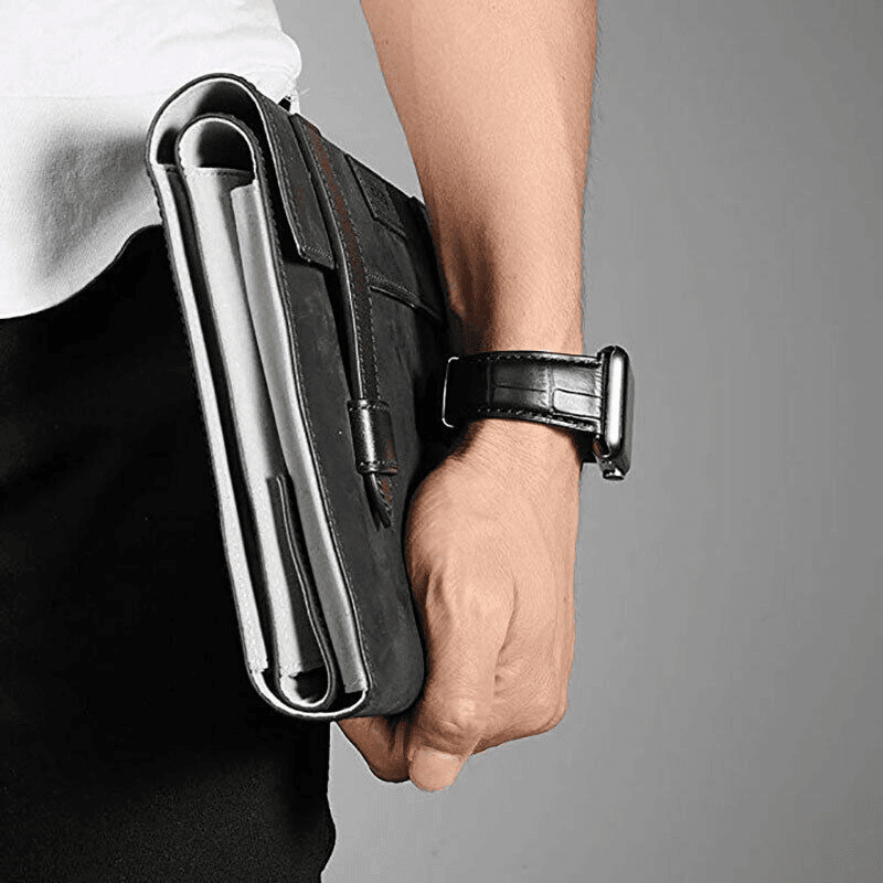 Genuine Leather Wristband For Samsung Galaxy Watch 7 FE 6 5 4 Clasic Pro Active Gear 40/42/43/44/45/46/47mm Bracelet Strap Wristband Replacement