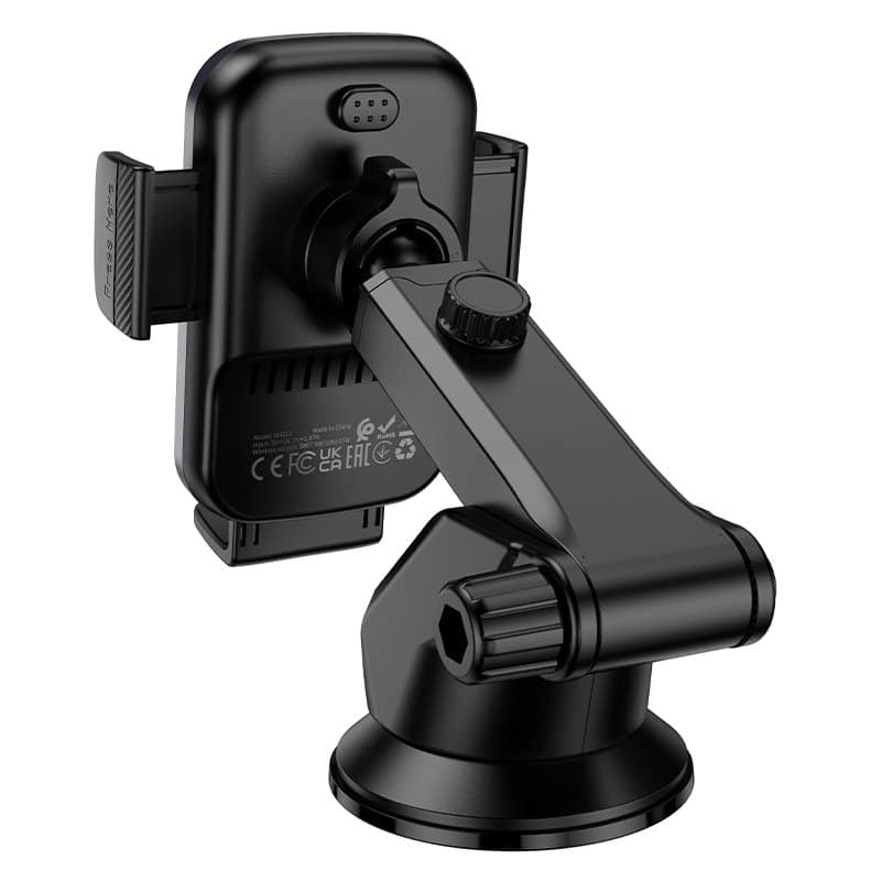 Borofone BH222 15W Wireless Fast Charging Charger Windshield Car Mount Mobile Phone Holder (Black)