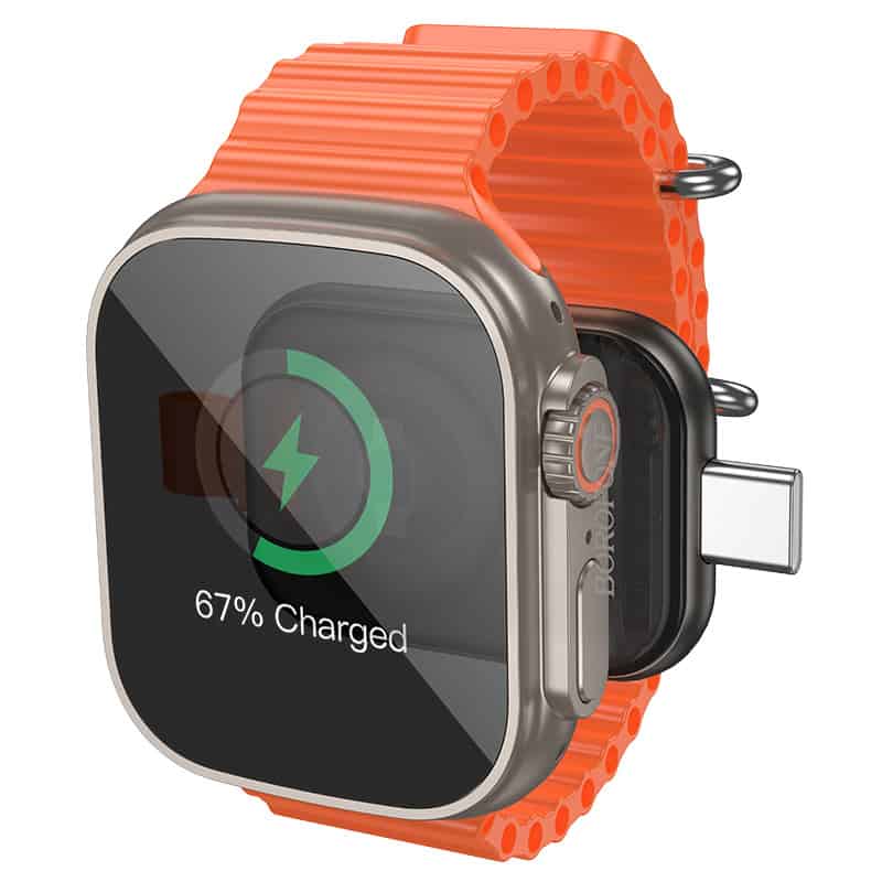 Borofone BQ25A USB Type C Wireless Charger for Apple Watch iWatch 1-9, SE/SE2, Ultra/Ultra2