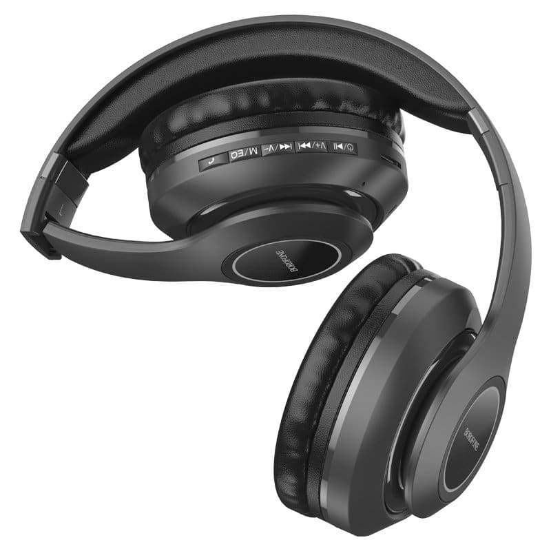 Borofone BO17 Wireless Bluetooth 5.0 /TF Card On-ear Headphones (Black)