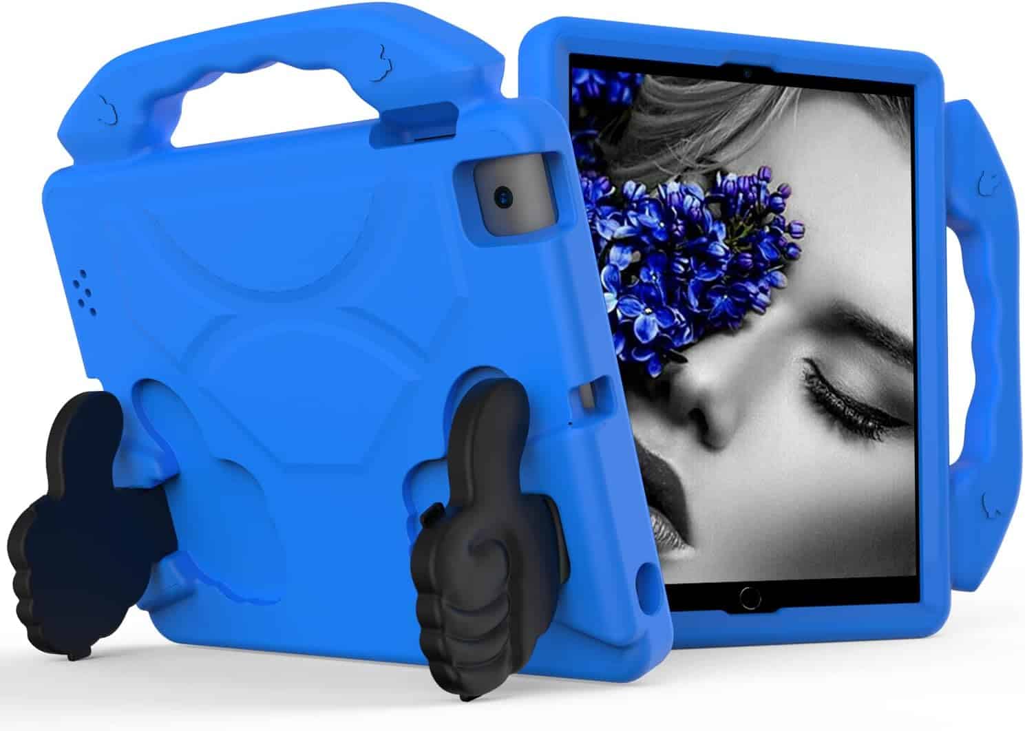 For Apple iPad Series Thumbs UP Kids Lightweight Convertible Handle Protective Shockproof Case