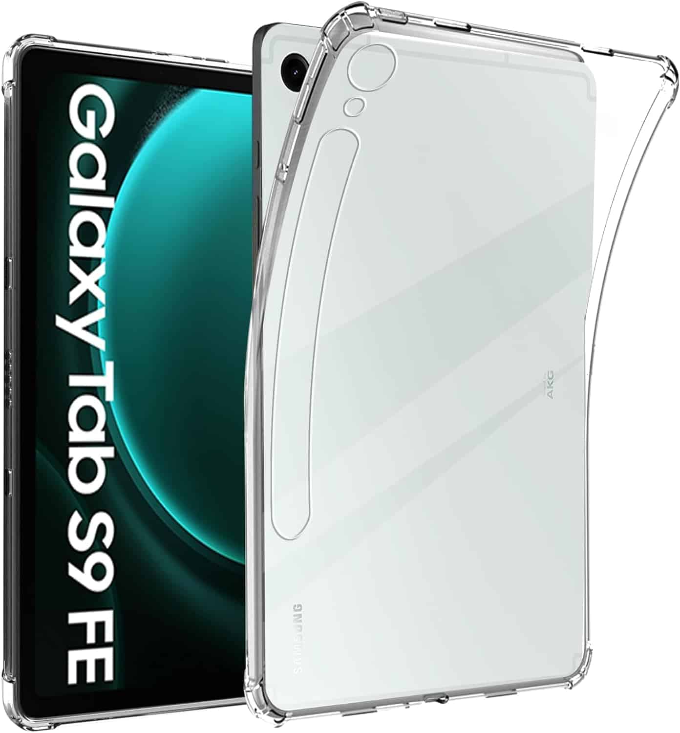 Samsung Galaxy Tab S9 FE Clear Case Air Cushion Shockproof Heavy Duty Gel Clear Air Cushion Cover