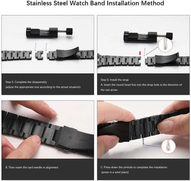 For Apple Watch Series 10 /9 /8 /7 /SE /6 /5 /4 /3 /2 /1 Ultra 2 Replacement Wrist Band 38mm 40mm 41mm 42mm 44mm 45mm 46mm 49mm Stainless Steel Metal iWatch Wristband Loop Strap