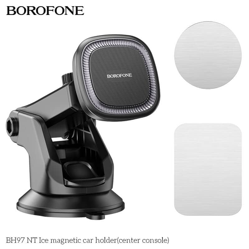 Borofone BH97 Strong Magnetic With Suction Windshield /Dashboard Car Mount Mobile Phone Holder For iPhone /Samsung/Oppo/Nokia/Moto/Google