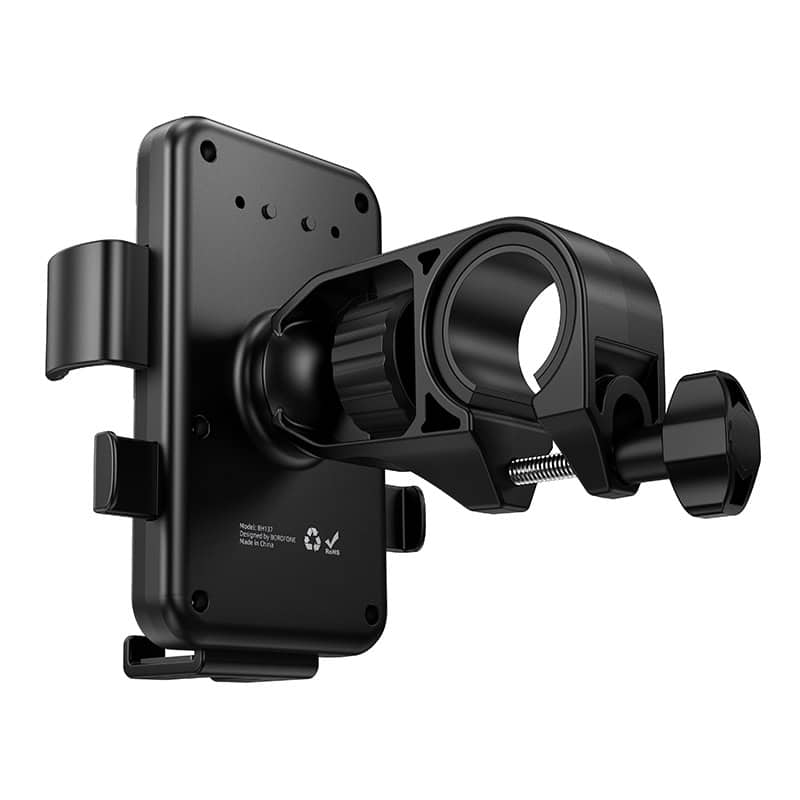 Borofone BH137 Knight Universal Motorcycle, Bicycle & Baby Strollers Mount Mobile Phone Holder (Black)
