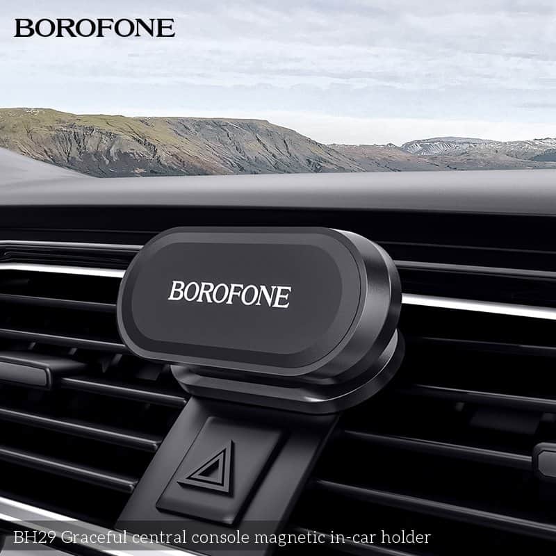 Borofone BH29 Strong 8x N52 Magnetic Dashboard Central Console 360 Degree Rotation Car Mount Mobile Phone Holder For All Universal Mobile Phone