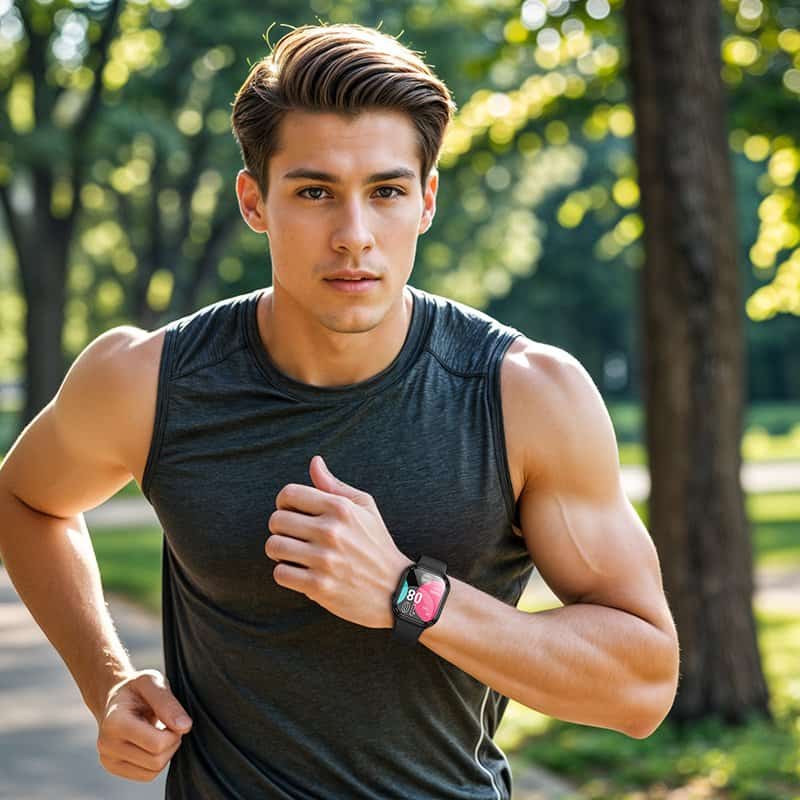 Borofone BD10 Bluetooth 5.3 2.0 inch Make Call / Answer Sports Smart Watch For Men /Women (Black)