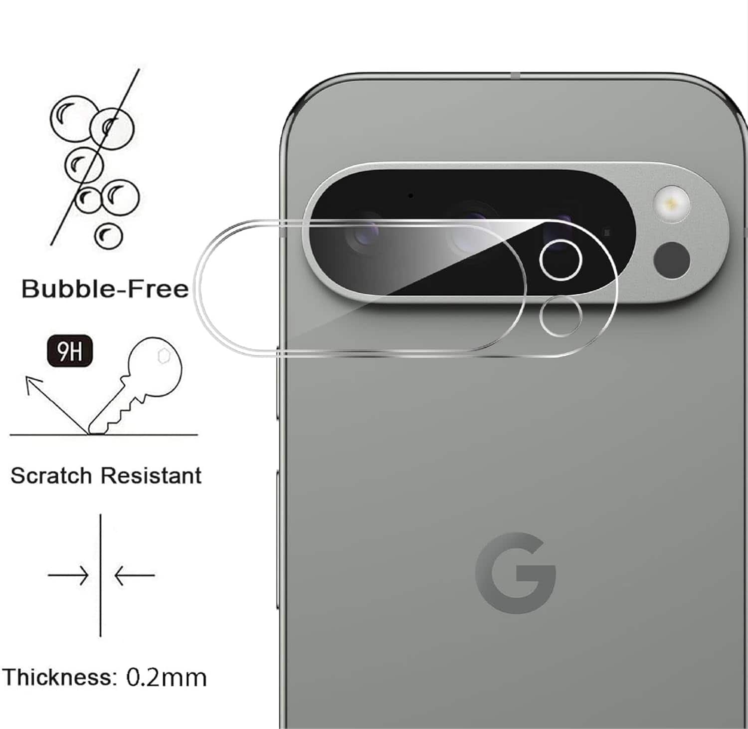 Google Pixel Camera Lens Tempered Glass Screen Protector Film