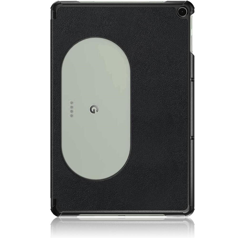 For Google Pixel Tablet 2023 Case 11 Inch, Slim Folio Leather Hard Shell Protective Stand Cover - (Black)
