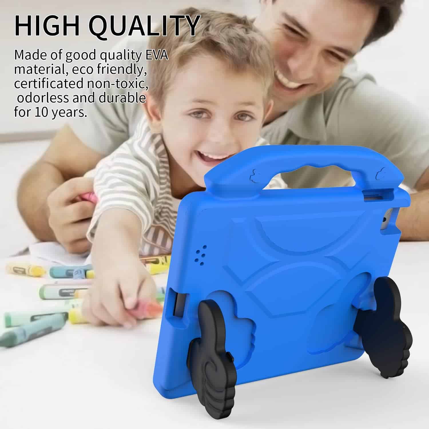 For Apple iPad Series Thumbs UP Kids Lightweight Convertible Handle Protective Shockproof Case