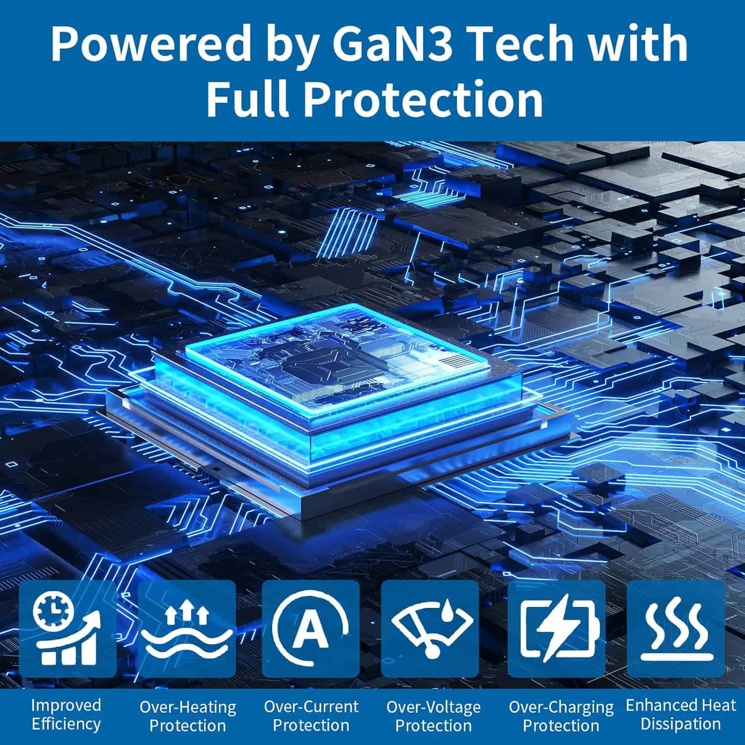 220W GaN³ Charger Dock: 1×100W PD USB-C, 4×20W PD, 2×18W QC3.0 USB-A Fast Charging for MacBook, Laptop, Phone – AU Plug Adapter