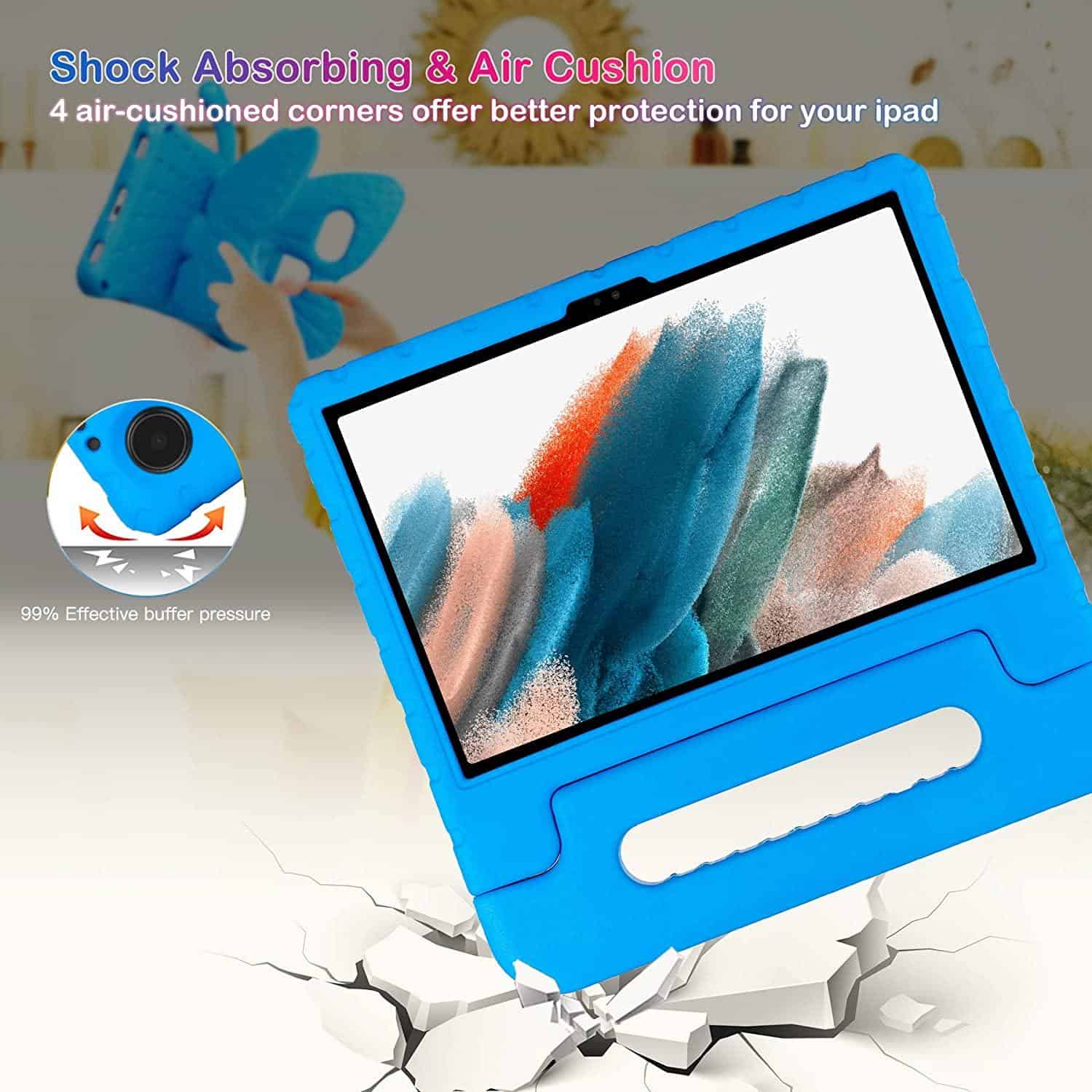 For Samsung Galaxy Tab A Series All Models Kids Shockproof Briefcase With Handle Eva Foam Shockproof Case Cover