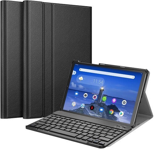Lenovo Tab M10 FHD Plus 10.3 inch Wireless Bluetooth Keyboard Case Folio Leather Smart Stand Cover