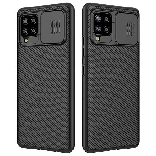 Nillkin Samsung Galaxy A42 5G Case, CamShield Series Slim Stylish Shockproof Protective Heavy Duty Case with Slide Camera Cover - Black