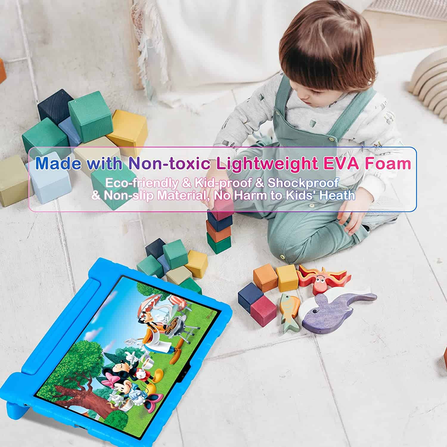 For Samsung Galaxy Tab A Series All Models Kids Shockproof Briefcase With Handle Eva Foam Shockproof Case Cover