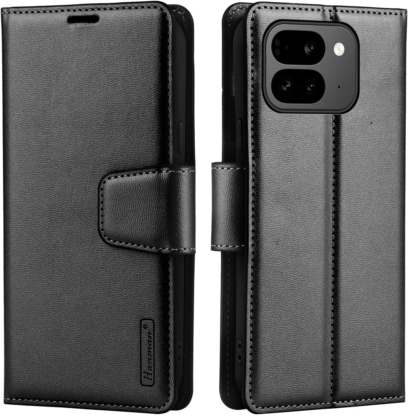 Hanman Wallet Leather Flip Case Cover For Google Pixel
