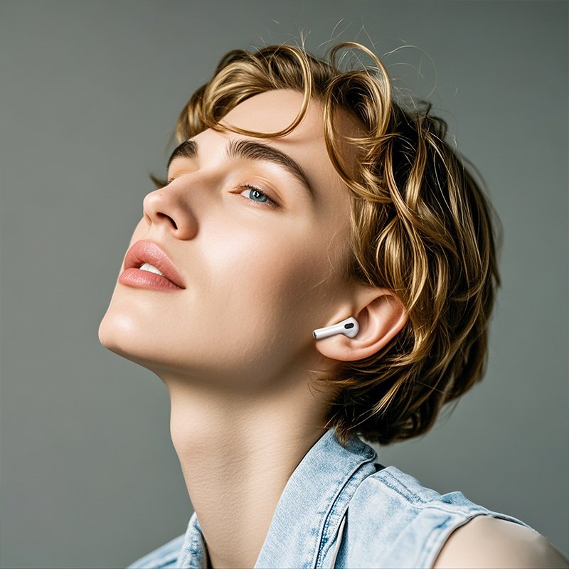 Borofone BW87 Mist True TWS True Wireless BT 5.4 Bluetooth Sports Earbuds Headset With Touch Screen for ios/Android