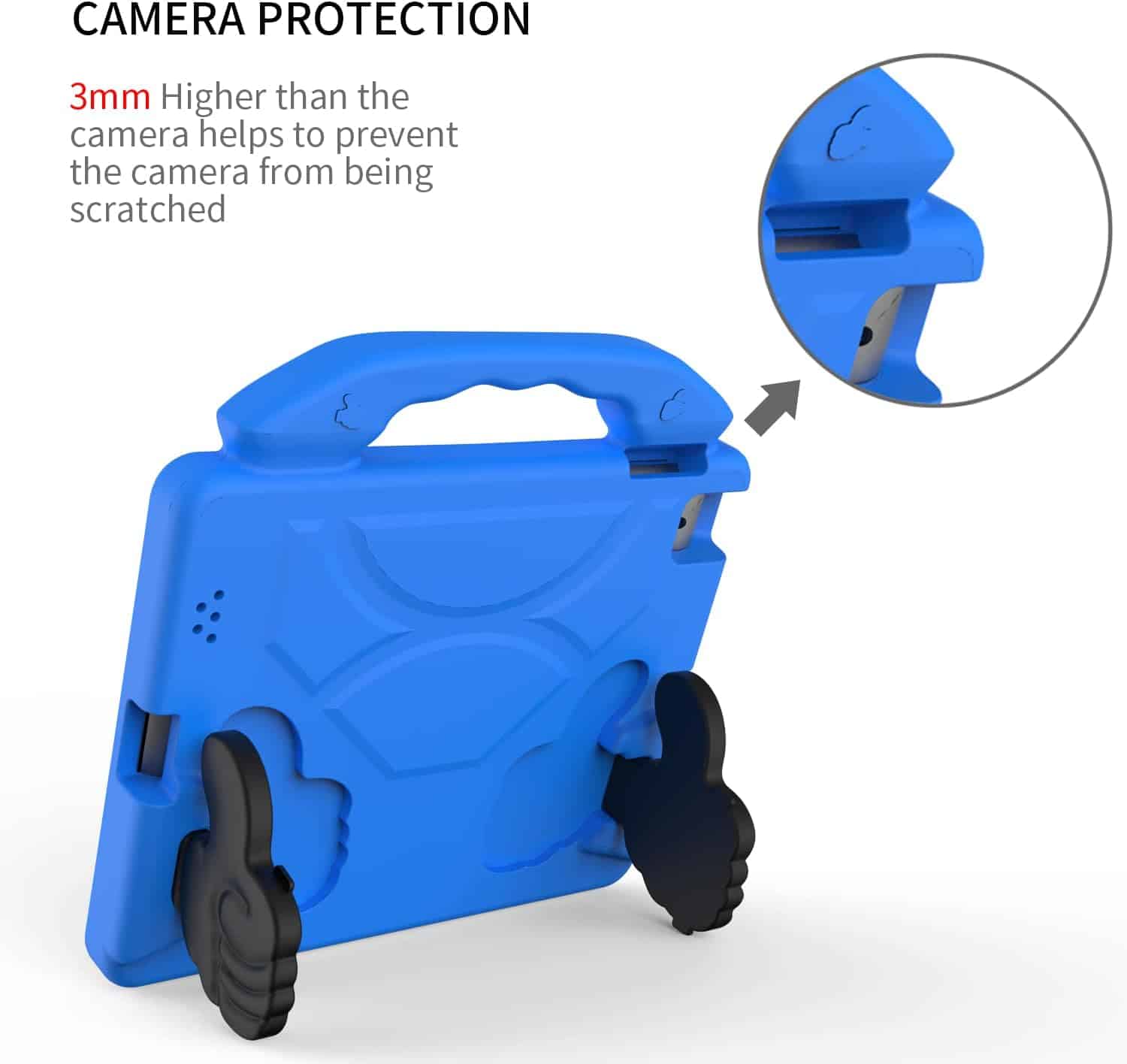 For Apple iPad Series Thumbs UP Kids Lightweight Convertible Handle Protective Shockproof Case