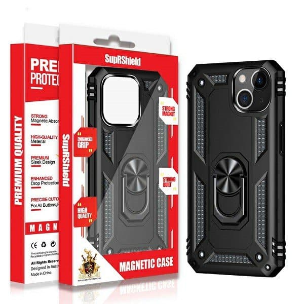Apple iPhone Magnetic Ring Rugged Shockproof Case Heavy Duty Protective Back Cover