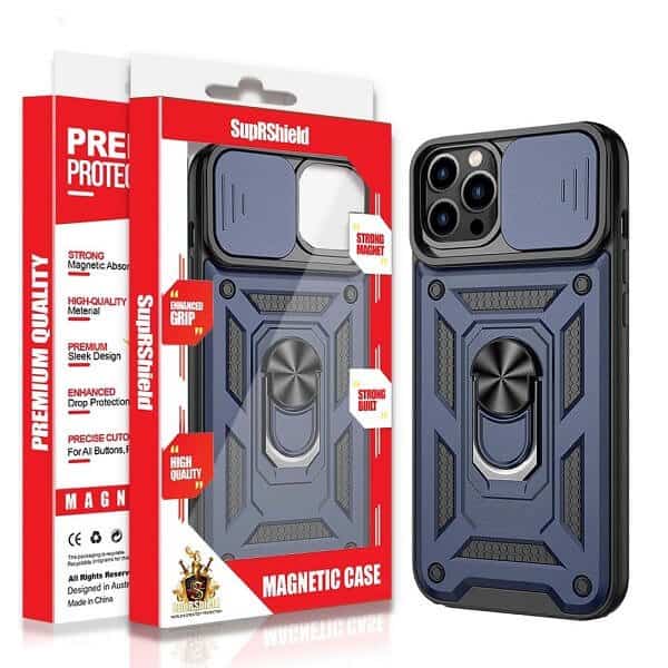 Apple iPhone Magnetic Ring Rugged Shockproof Case Heavy Duty Protective Back Cover