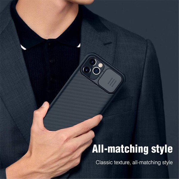 Apple iPhone 14 Pro Max Nillkin Case, CamShield Series Shockproof Heavy Duty Protective Case With Slide Camera Cover (Black)