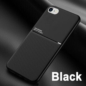 Apple iPhone 7/8 Shockproof Heavy Duty Rugged Anti Knock Business Style Luxury Case Cover (Black)