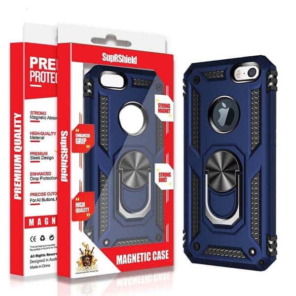 Apple iPhone SE 2022 Heavy Duty Shockproof Rugged Case Cover (Navy Blue)