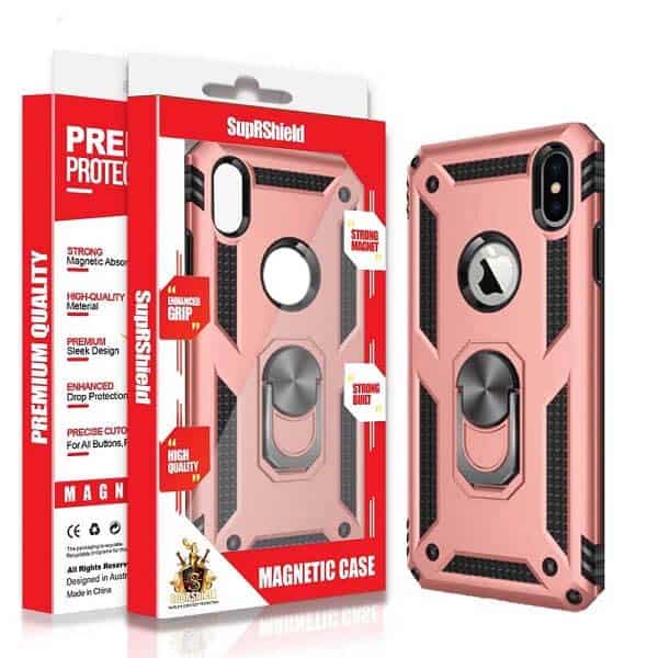 Apple iPhone Magnetic Ring Rugged Shockproof Case Heavy Duty Protective Back Cover