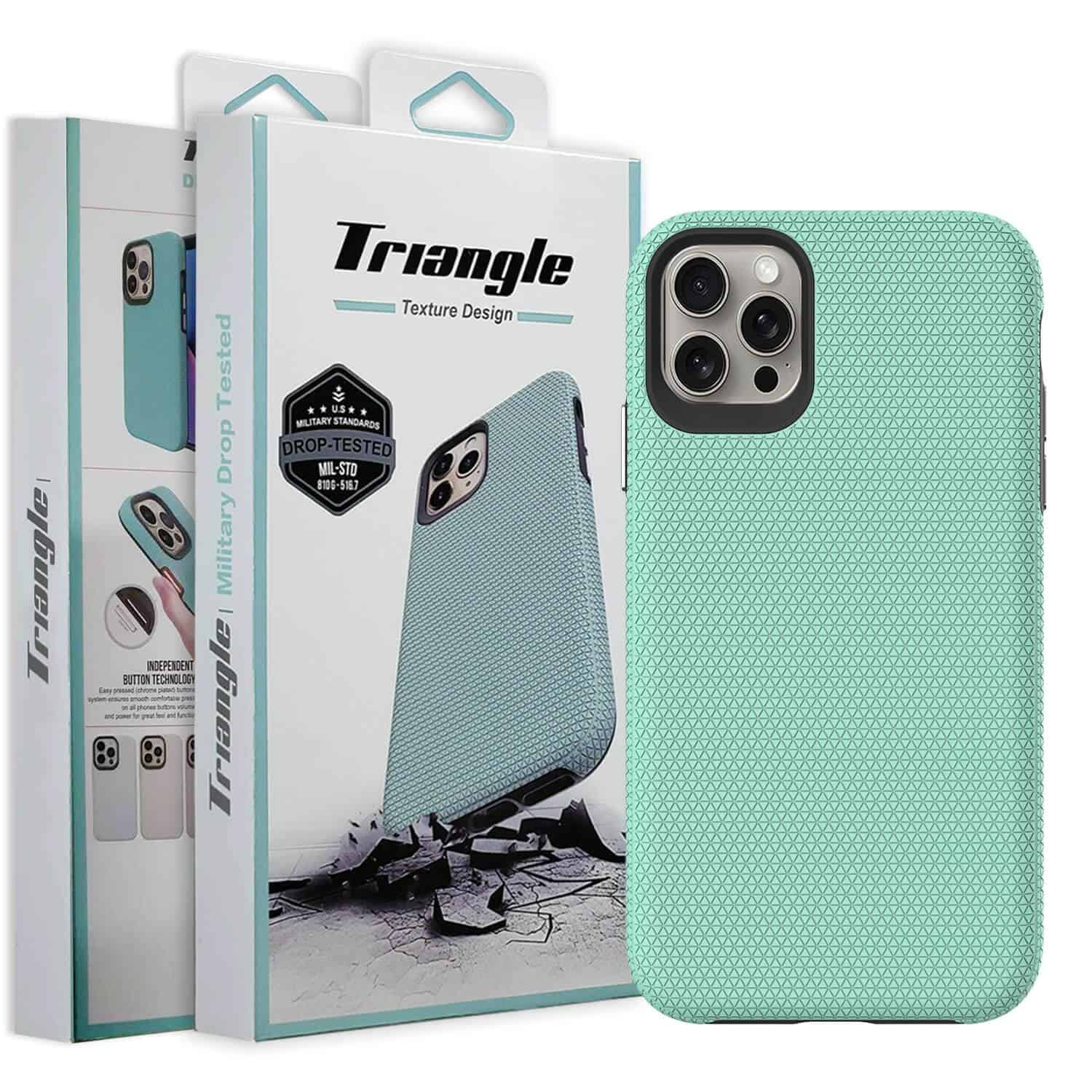 For iPhone Triangle Shockproof Case Heavy Duty Rugged Bumper Anti Knock Phone Back Cover