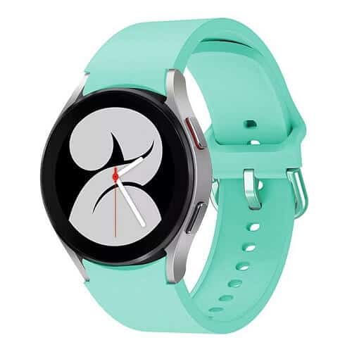 For Samsung Galaxy Watch 4 40mm 44mm /Watch 4 Classic 42mm 46mm Replacement Wristband, Adjustable Silicone Strap Wrist Band For Women Men Unisex (Aqua)