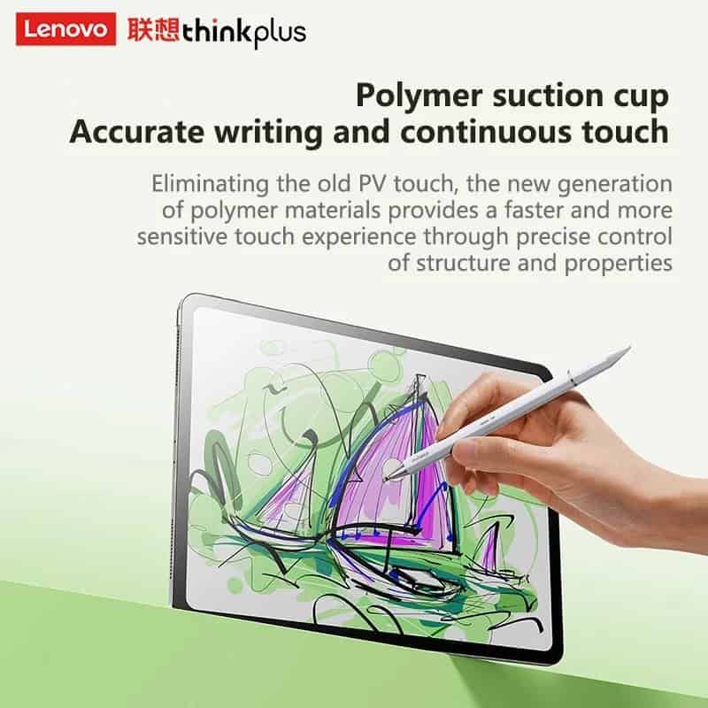 Lenovo ThinkPlus BP28 Universal Smart Capacitive Stylus Pen Aluminum Alloy Writing Painting Compatible with Apple & Android Devices