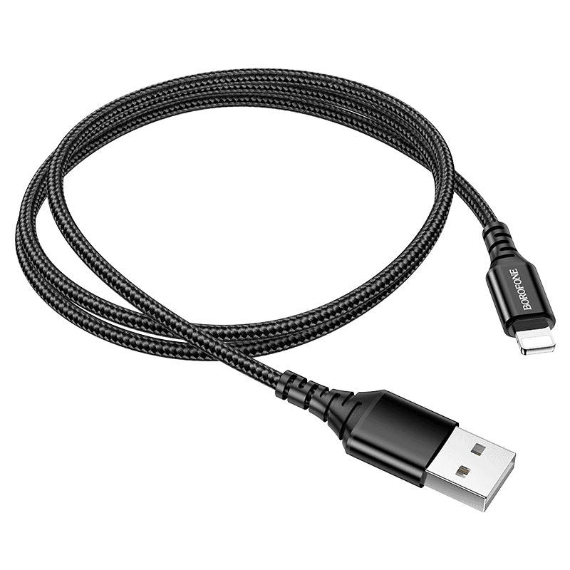 1X 10X 20X 50X BOROFONE (BX54) 1M Fast Charging High Quality Lightning Data Sync Cable Cord