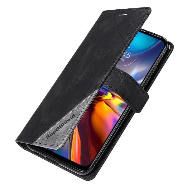 For Motorola Moto SupRShield Wallet Leather Card Holder Flip Protective Shockproof Magnetic Case Cover