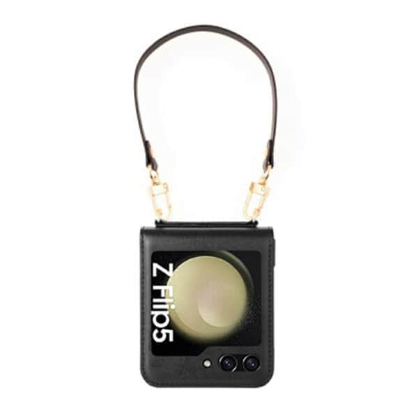 for Samsung Galaxy Z Flip Series Hanman PU Flip Leather Wallet Cover Case