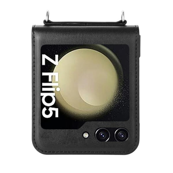 for Samsung Galaxy Z Flip Series Hanman PU Flip Leather Wallet Cover Case