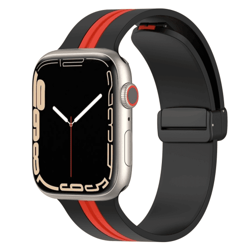 Magnetic D-Buckle Sports Wristband For Apple Watch Series 10 /9 /8 /7 /SE /6 /5 /4 /3 /2 /1 Ultra 2 Loop Strap Replacement Wrist Band 38mm 40mm 41mm 42mm 44mm 45mm 46mm 49mm