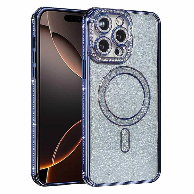 For Apple iPhone 16/16 Pro/iPhone 16 Pro Max/iPhone 16 Plus Glitter Bling Diamond MagSafe Magnetic Case Cover