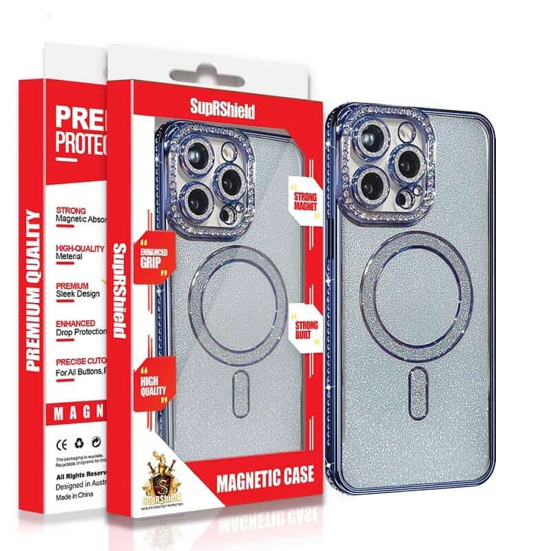 For Apple iPhone 16/16 Pro/iPhone 16 Pro Max/iPhone 16 Plus Glitter Bling Diamond MagSafe Magnetic Case Cover