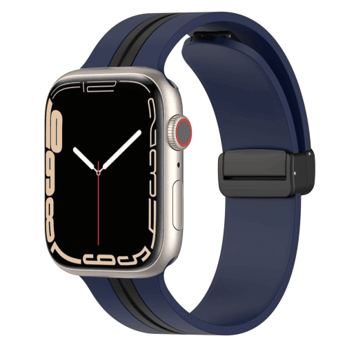 Magnetic D-Buckle Sports Wristband For Apple Watch Series 10 /9 /8 /7 /SE /6 /5 /4 /3 /2 /1 Ultra 2 Loop Strap Replacement Wrist Band 38mm 40mm 41mm 42mm 44mm 45mm 46mm 49mm