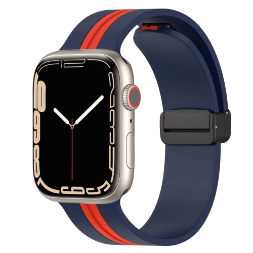 Magnetic D-Buckle Sports Wristband For Apple Watch Series 10 /9 /8 /7 /SE /6 /5 /4 /3 /2 /1 Ultra 2 Loop Strap Replacement Wrist Band 38mm 40mm 41mm 42mm 44mm 45mm 46mm 49mm