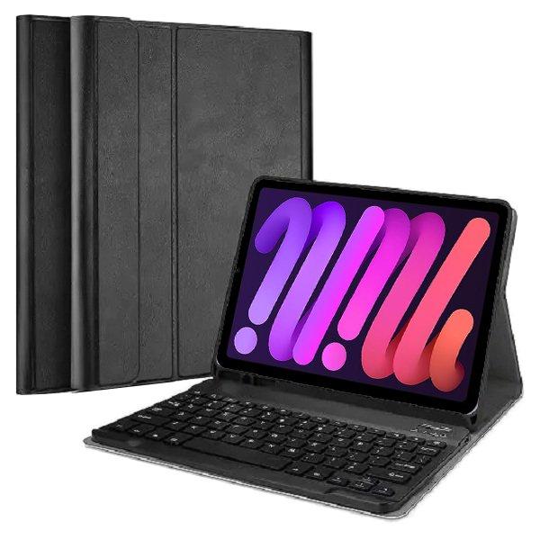 Wireless Bluetooth Keyboard Case, Folio Leather Smart Cover Case for All Apple iPad Models