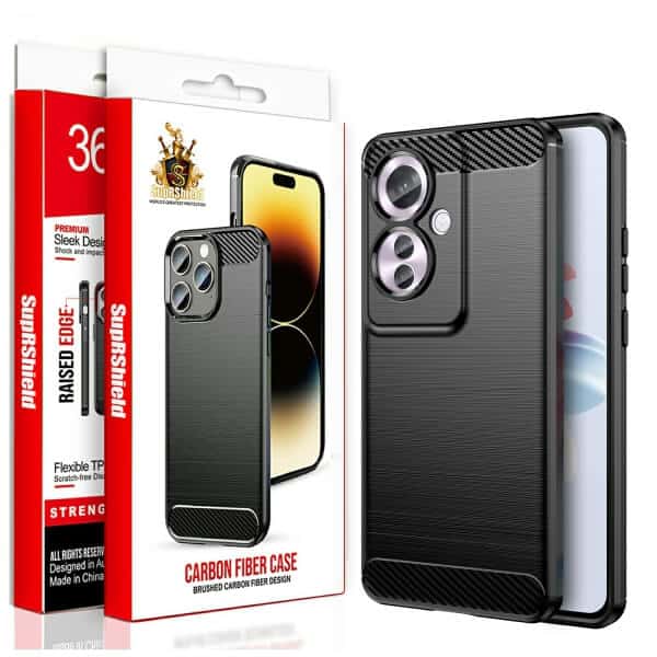 For Oppo Case Shockproof Heavy Duty Rugged Anti Knock Back Cover (Black)