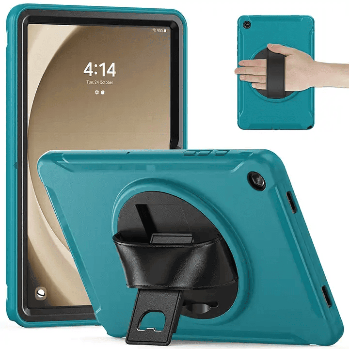 1xCyanBlueLeatherHandStrapGalaxyTabA9PlusX210