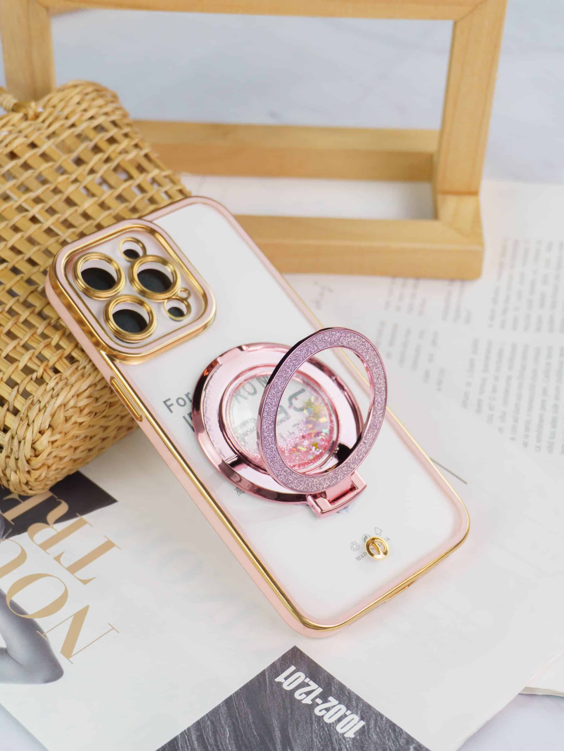 For Apple iPhone Glitter Stand Case Shockproof Case Heavy Duty Protective Back Cover