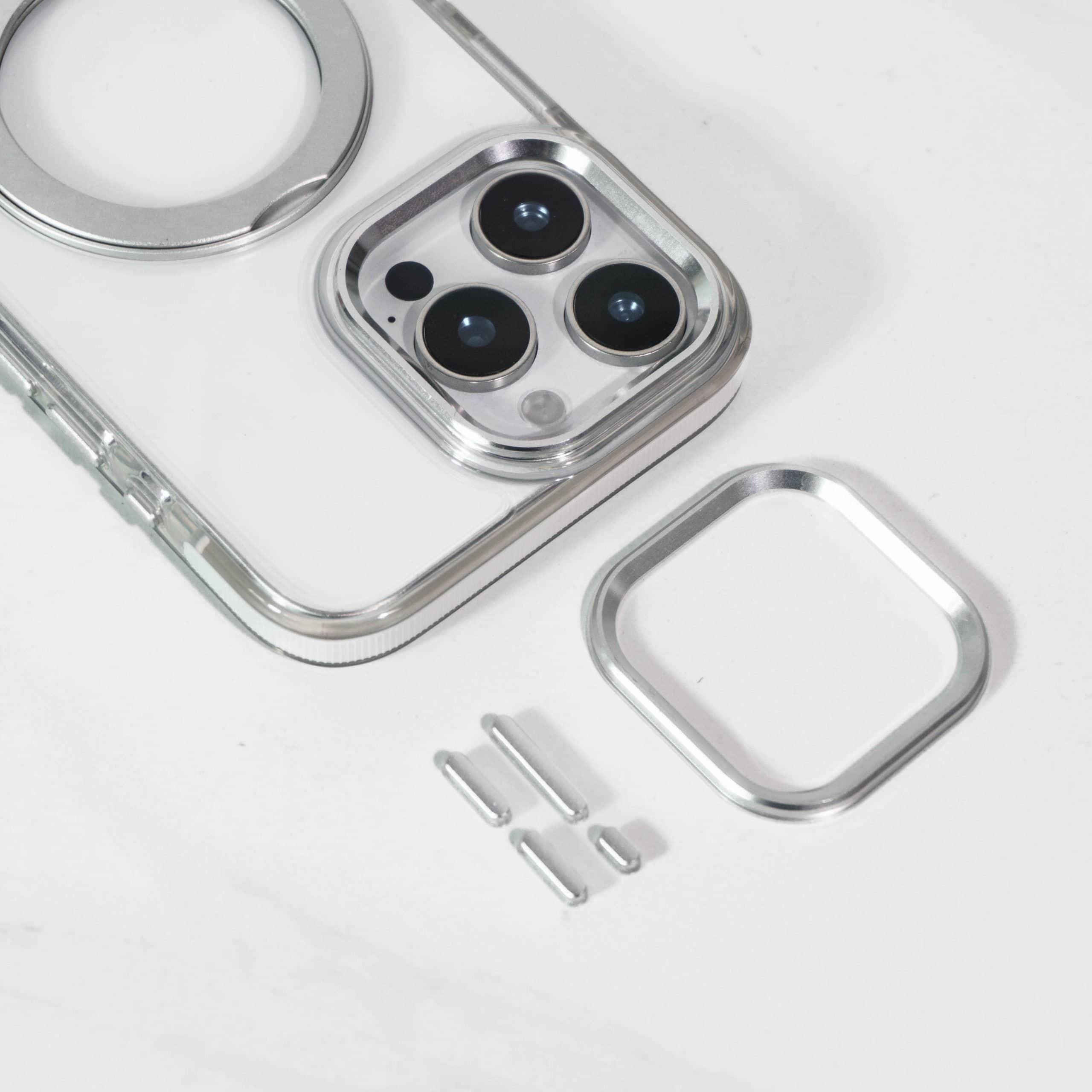 For Apple iPhone MagSafe Magnetic Metal Stand Anti Scratch Camera Protective Case Cover