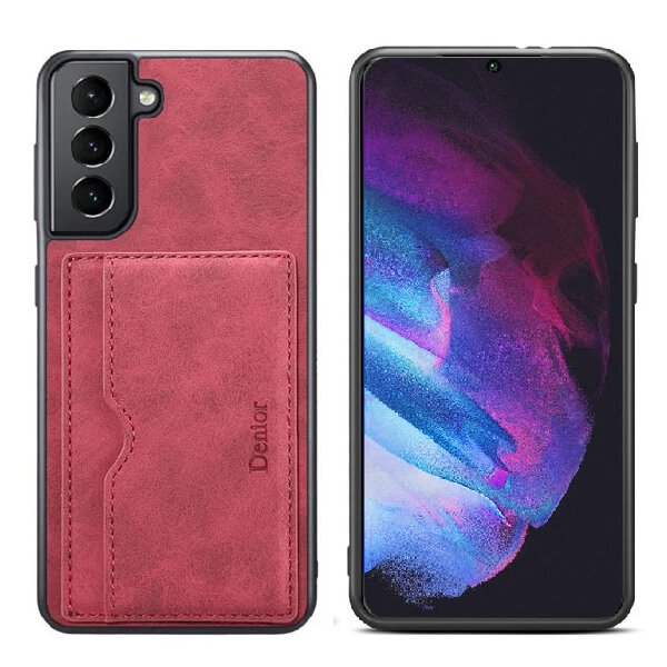 Denior For Samsung Galaxy S Series Leather Case with Elastic Wallet Card Holder Slot Pocket Cover