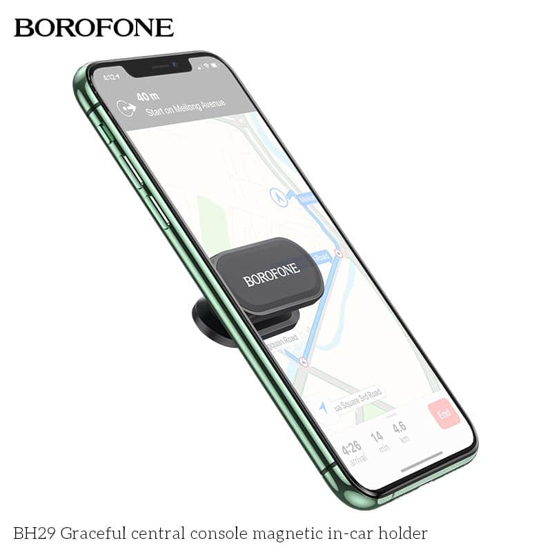 Borofone BH29 Strong 8x N52 Magnetic Dashboard Central Console 360 Degree Rotation Car Mount Mobile Phone Holder For All Universal Mobile Phone