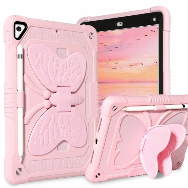 For Samsung Galaxy TAB Butterfly Fancy Shockproof Heavy Duty Kickstand Case Cover