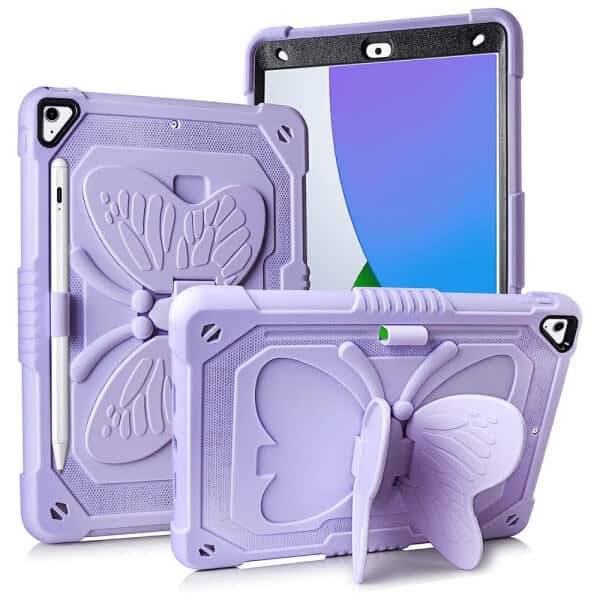 For Samsung Galaxy TAB Butterfly Fancy Shockproof Heavy Duty Kickstand Case Cover